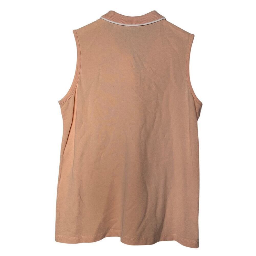 Augusta Masters Logo PGA Golf Size Large Women Sleeveless Polo Peach Pink Preppy - Picture 4 of 7